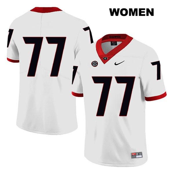 Georgia Bulldogs Women's Cade Mays #77 NCAA No Name Legend Authentic White Nike Stitched College Football Jersey ARN3056RB